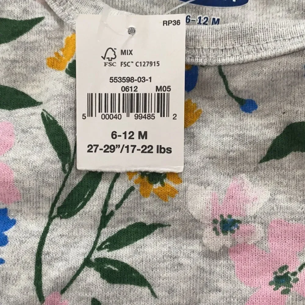 3/$15 Old Navy Onesie Girl 6-12months